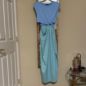 Elegant color block Maxi